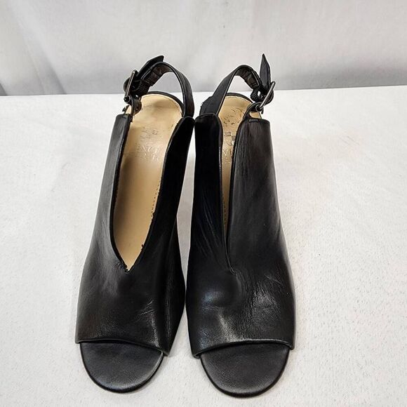 Vince Camuto Women's Size 6M Kembia Black Leather High Heel Slingback Sandals - Picture 7 of 12